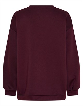 Marta du Chateau - MDChibiscus Sweatshirt - Bordeaux